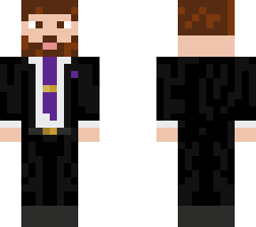 beard and suit
