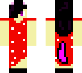 cat girl in glittery dress