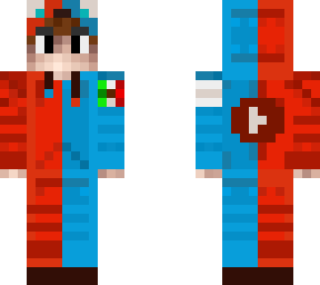 edgardo666 es un humano con sweater azul y rojo con logo youtube y de mexico