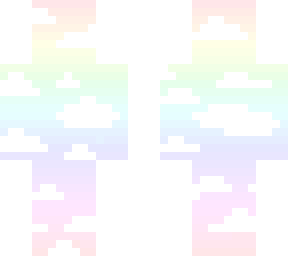 rainbow sky man