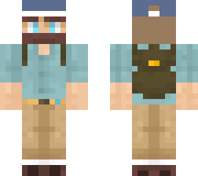 beardman with hat bald (classic)