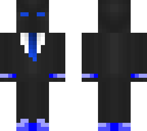 black and blue suit