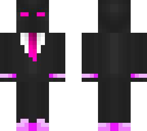 black and pink suit