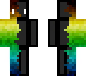 rainbow  dark to black
