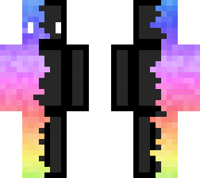 rainbow to black