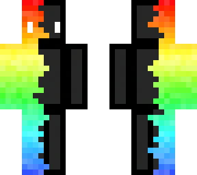 rainbow to black