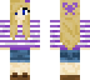 simple but cute purple girl