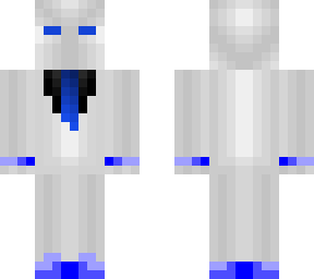 white and blue suit