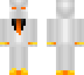 white and orange suit