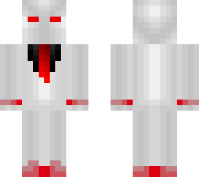 white and red suit