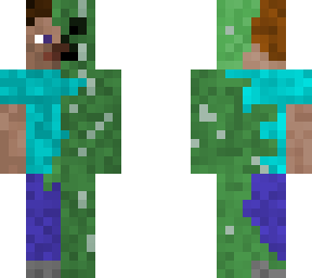 corrupted steve (creeperified)