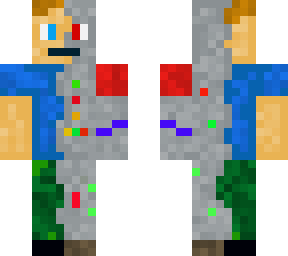 half human guy and half cyborg guy!