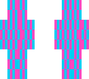 pink and blue