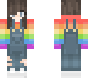 rainbow dungarees