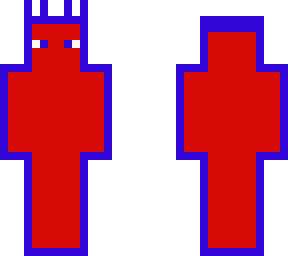 the blue and red guy