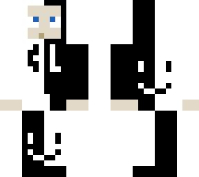 white and black hoodie and pants