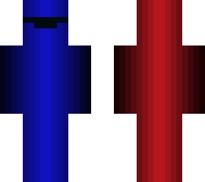 blue and red