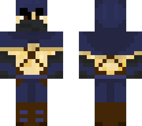 plundar from ninjago with hood up