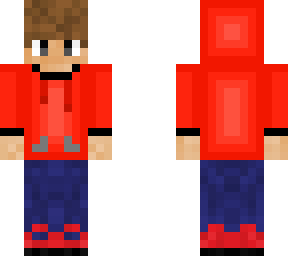 teen in red hoodie slim