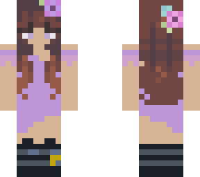 ~bean~ (my oc) (wearing a purple dress)