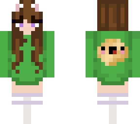 -girl with green jumper-