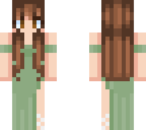 green dress