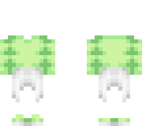 ob - lime green top w/ white skirt