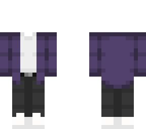 ob - purple coat w/ white t & gray jeans