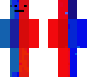red and blue | Minecraft Skin