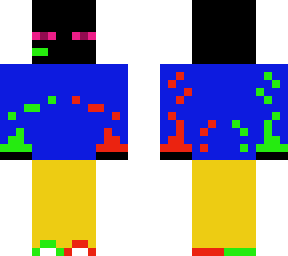 enderman gamer red & green