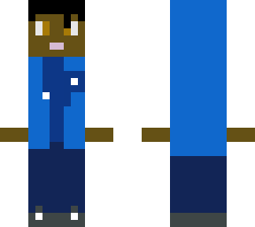 athletic teen with blue varsity jacket