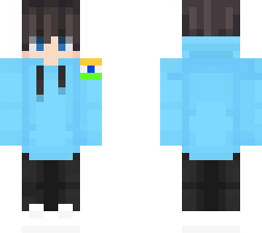 blue hoddie boy