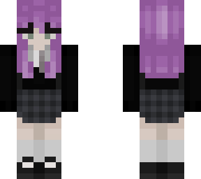 goth girl purple hair <3