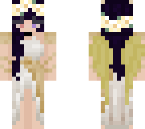 nyx (goddess w/ purple hair)