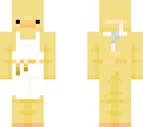 plush duckie with apron