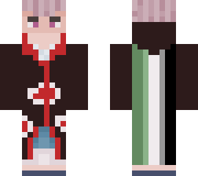 hidan with aromantic flag on back (reupload)