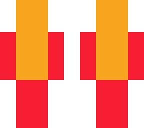 no face red and orange