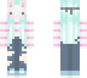 cotton candy bunny girl