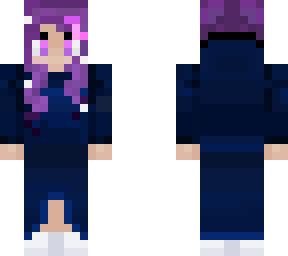 purple galaxy girl