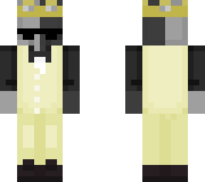 yellow suit axolotl | Minecraft Skin