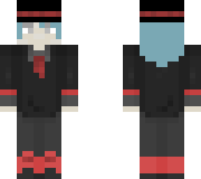 blue haired boy with fedora ( credits to tjustin7 for the school uniform )
