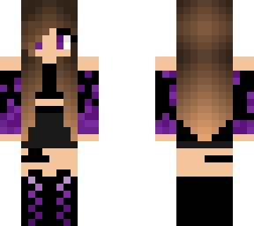 girl with purple fire