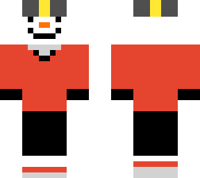 snowman with ethans outfit