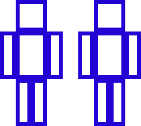 blue outline skin