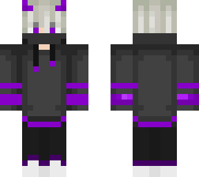 demon hoodie purple