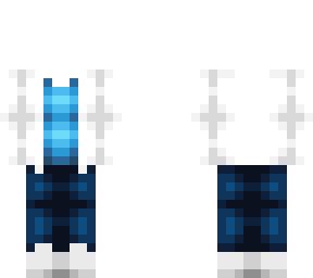 ob - white coat w/ blue t & stripe jeans