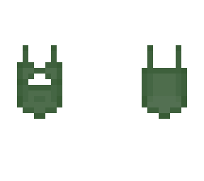 green swim suit