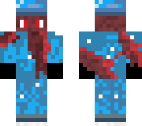 me in a blue military suit (monster form)