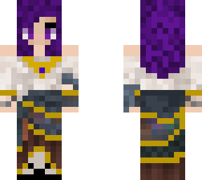 purple steampunk elf girl