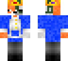 zomfox as technoblade with some color changes